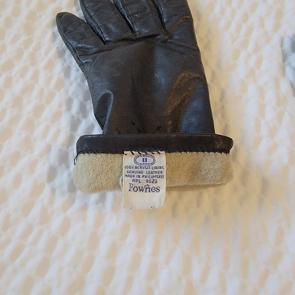 Black Leather Gloves